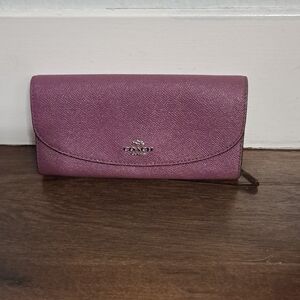 Coach Plum Purple Wallet Taking Offers